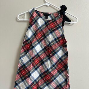 J. Crew Red and Blue Plaid Top